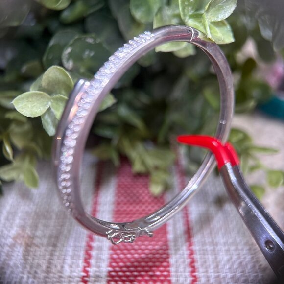 Pave Cz Bypass Design Bangle - Picture 3 of 11